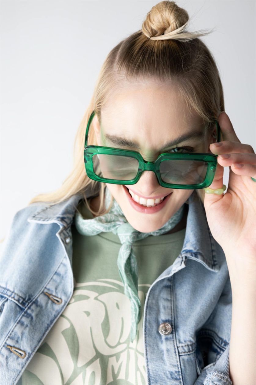 نساء أخضر نظارة شمسية نسائي