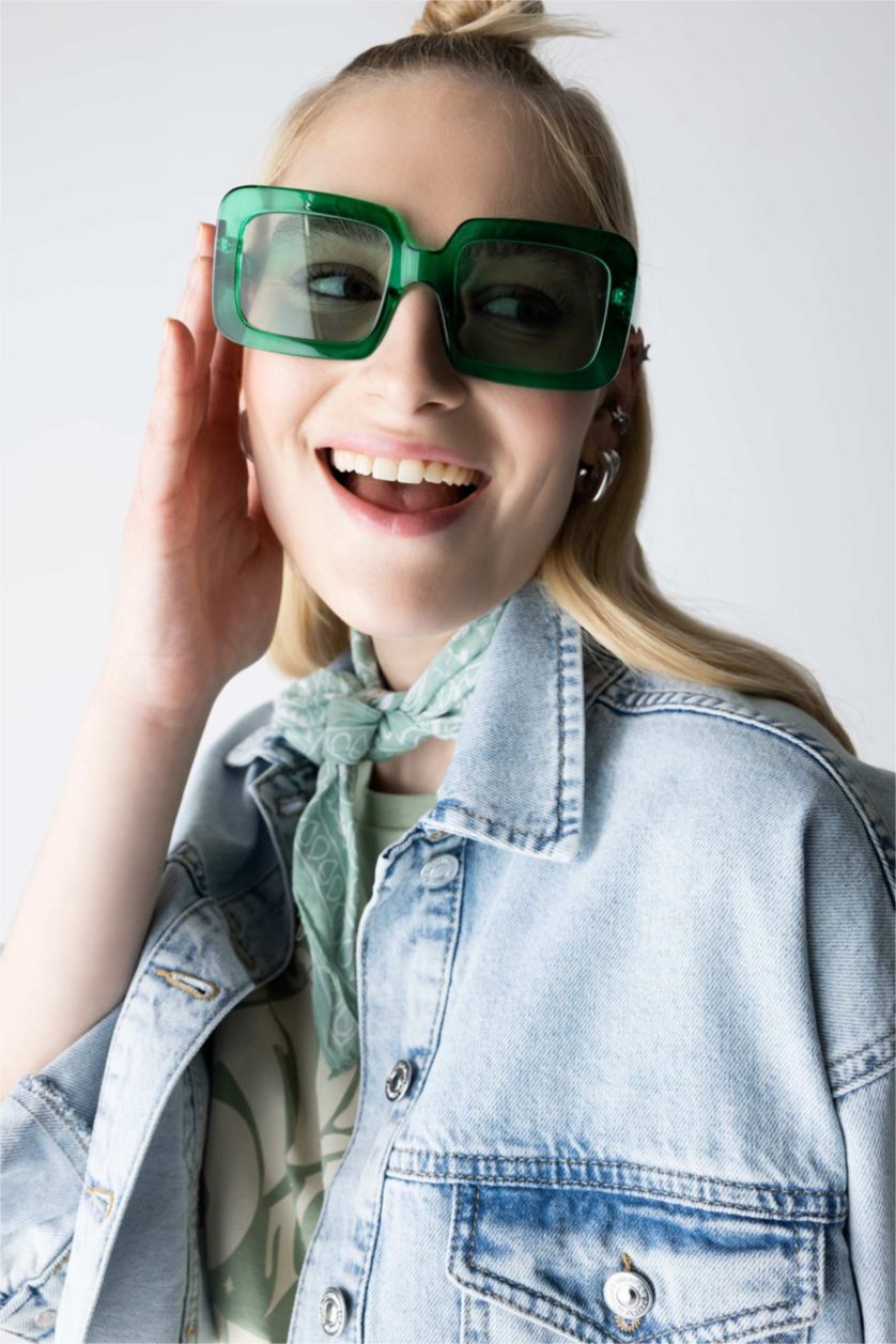 نساء أخضر نظارة شمسية نسائي