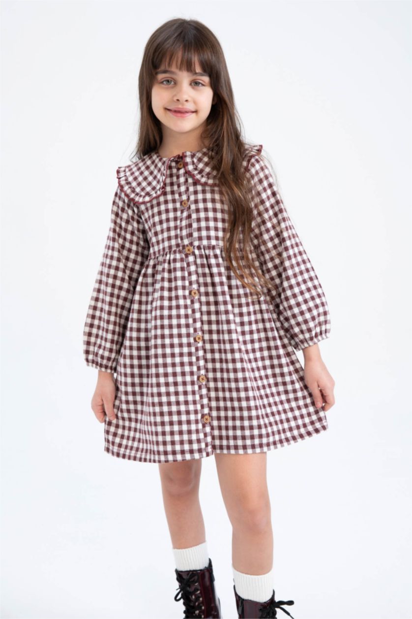 Kız Çocuk - Genç Kız Bordo Elbise Kız Çocuk