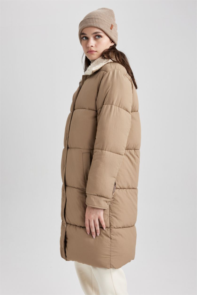 FEMME Beige Manteau Imperméable Coupe Régulière
