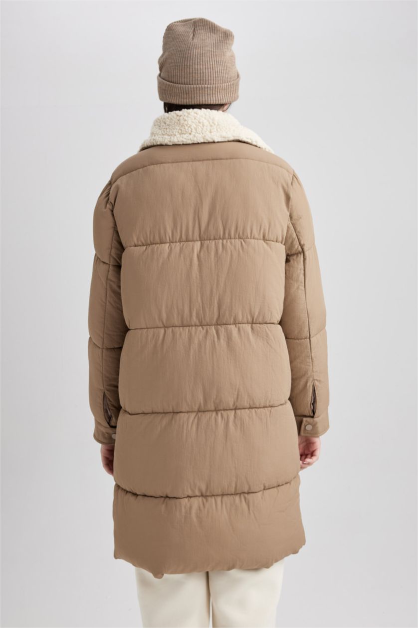 FEMME Beige Manteau Imperméable Coupe Régulière