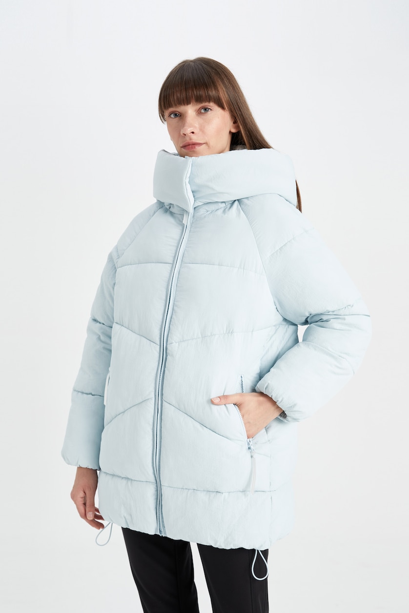 Kadın Açık Mavi Parka
