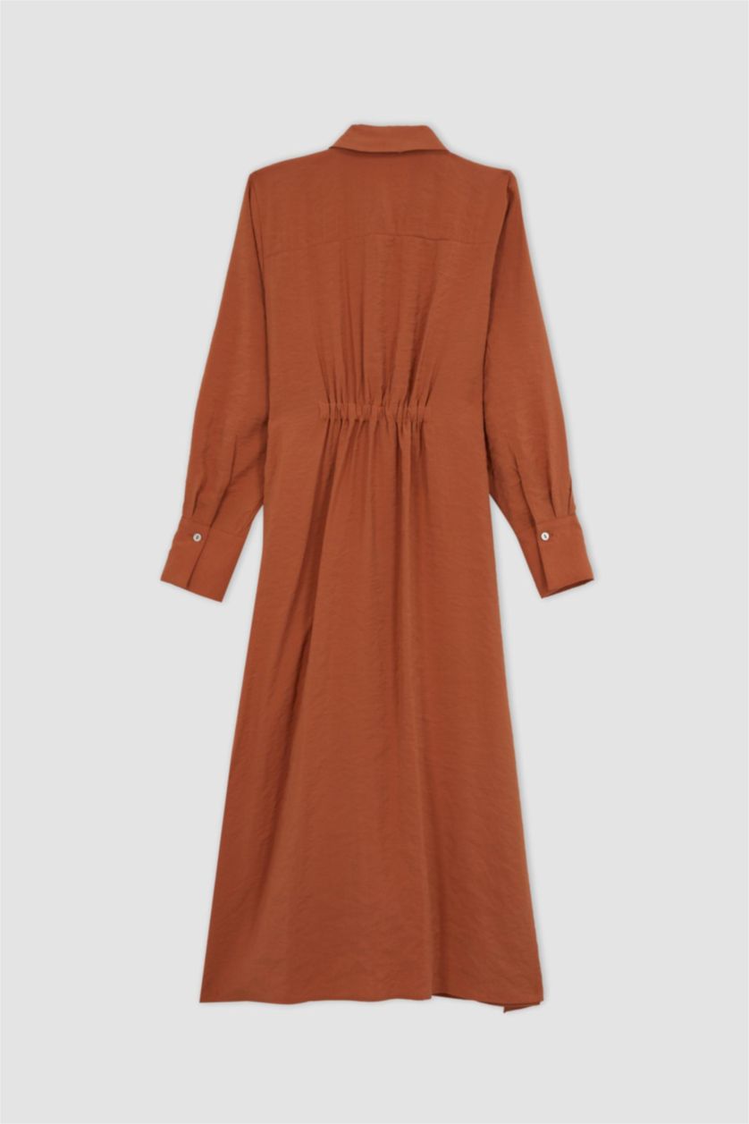 WOMAN Orange Regular Fit Long Sleeve Tunic