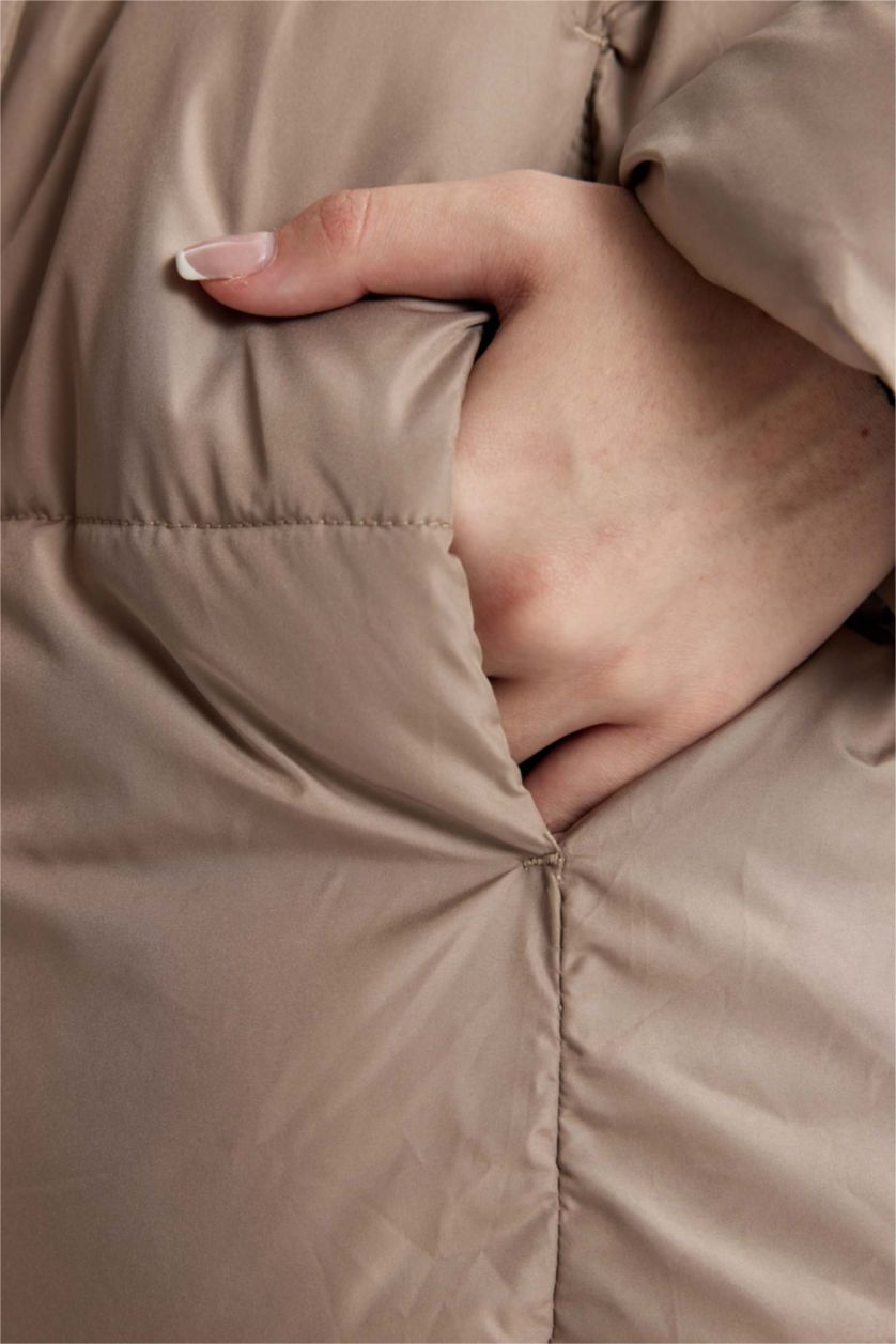 Женщины Песочный Куртка водоотталкивающая свободного кроя