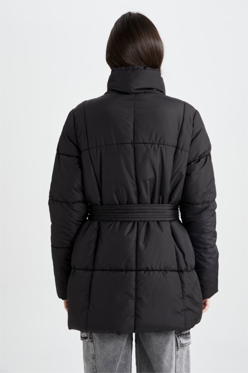 WOMAN Black Waterproof Relax Fit Puffer Jacket