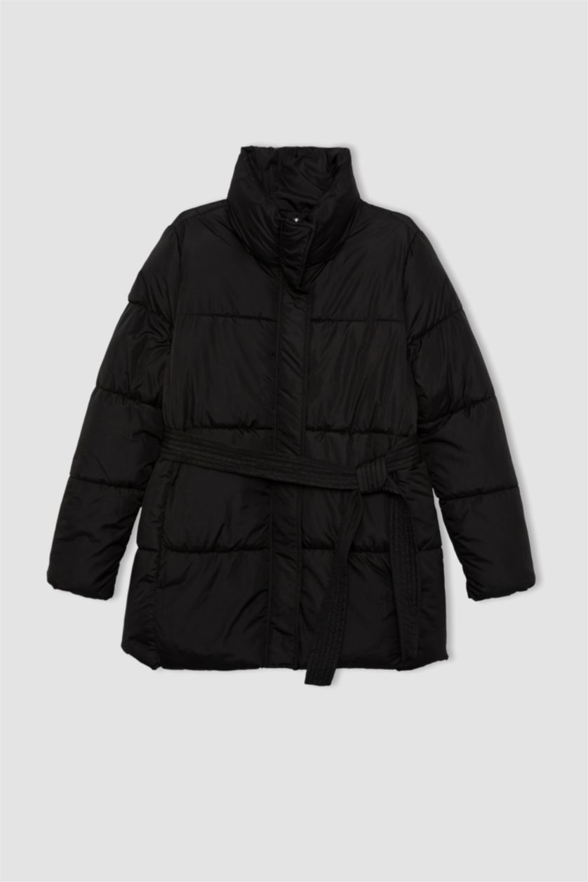 WOMAN Black Waterproof Relax Fit Puffer Jacket