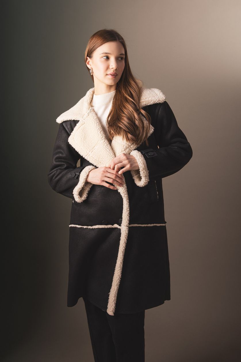 Женщины Черный Куртка водоотталкивающая стандартного кроя