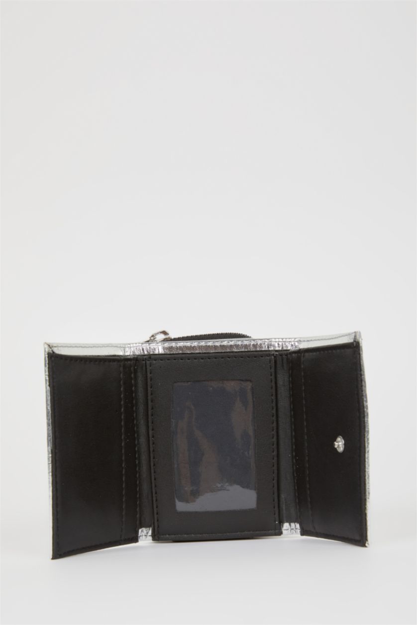 Women Grey Woman Faux Leather Wallets