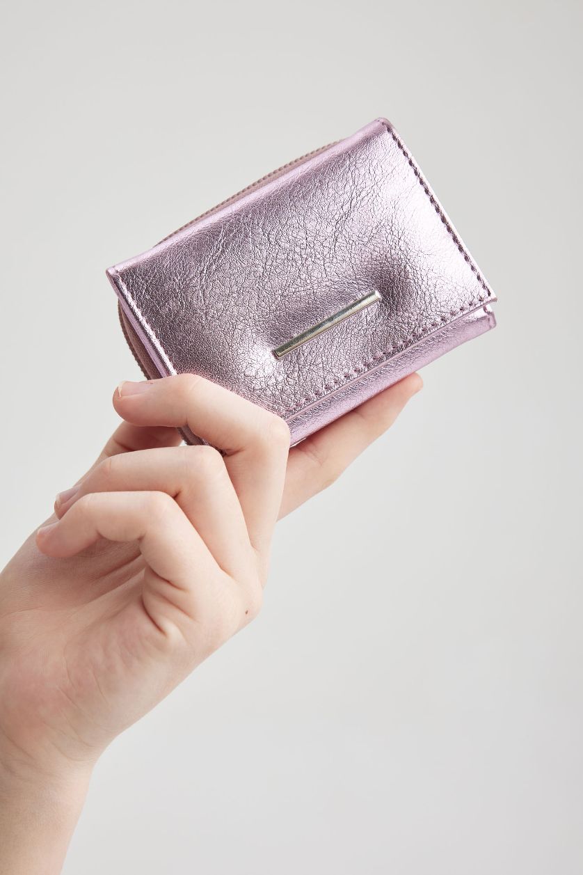 Kadın Açık Pembe Kadın Suni Deri Cüzdan