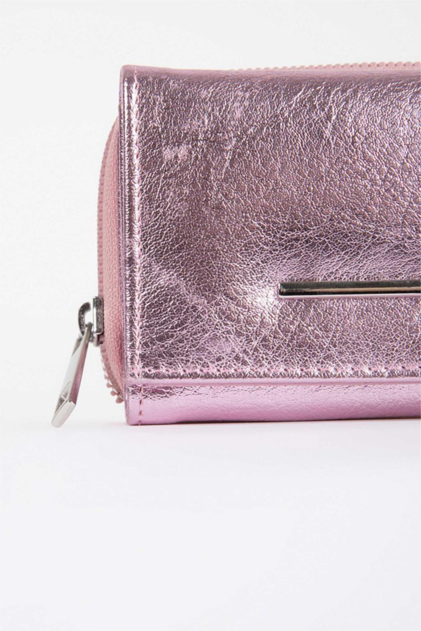 Kadın Açık Pembe Kadın Suni Deri Cüzdan