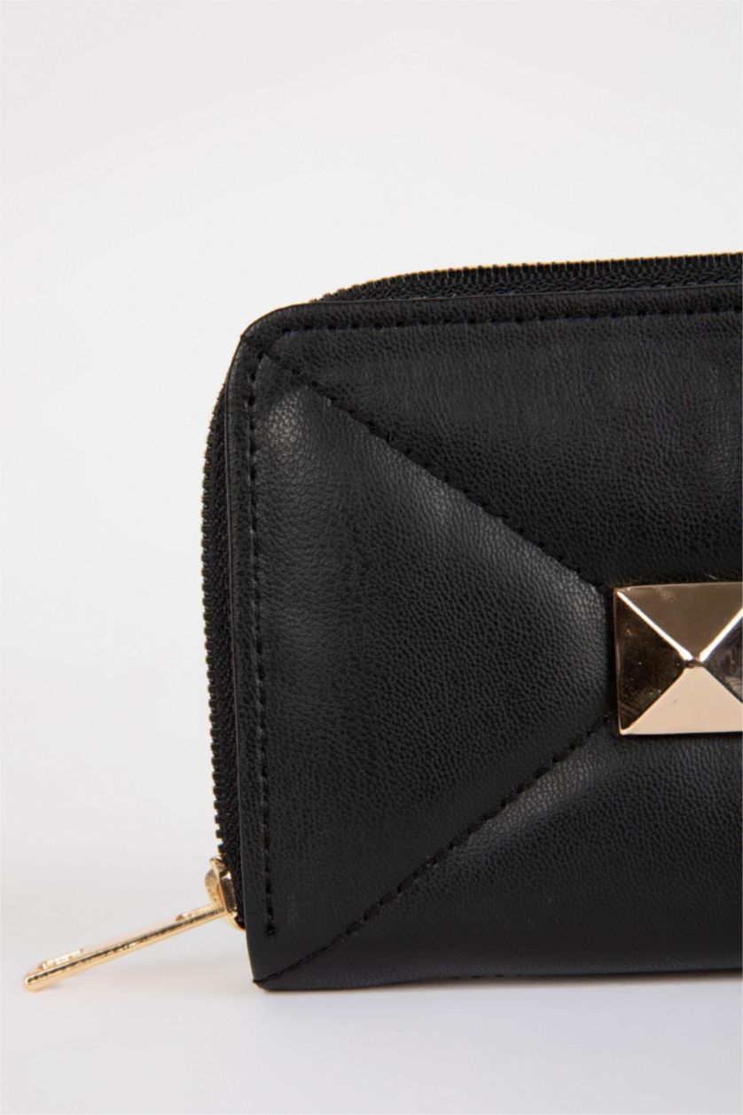 Kadın Siyah Kadın Suni Deri Cüzdan