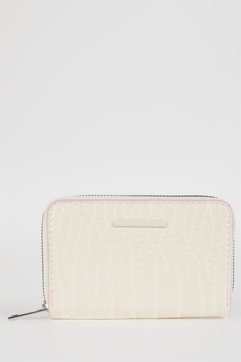 Women Beige Women Faux Leather Wallet
