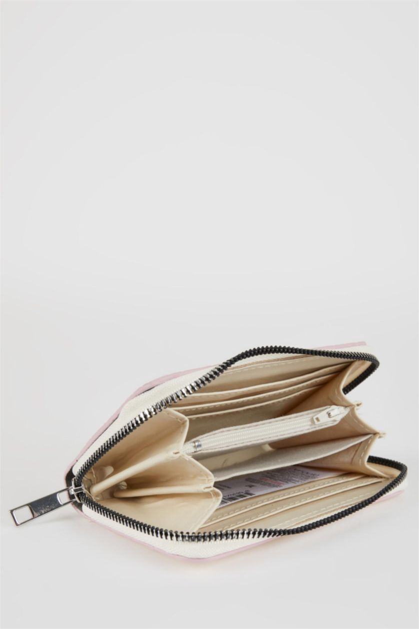 Women Beige Women Faux Leather Wallet