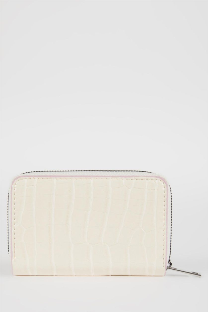 Women Beige Women Faux Leather Wallet