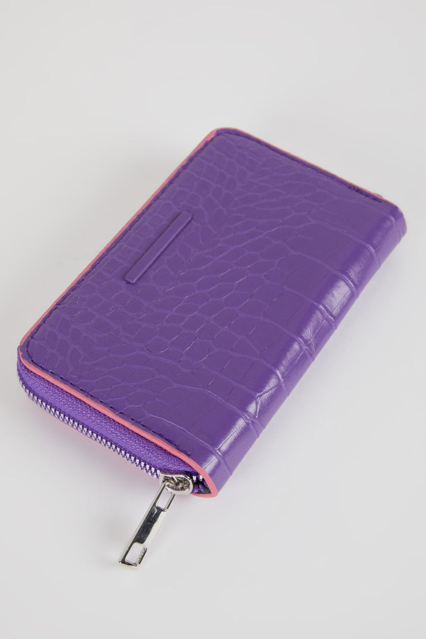 Kadın Mor Kadın Suni Deri Cüzdan