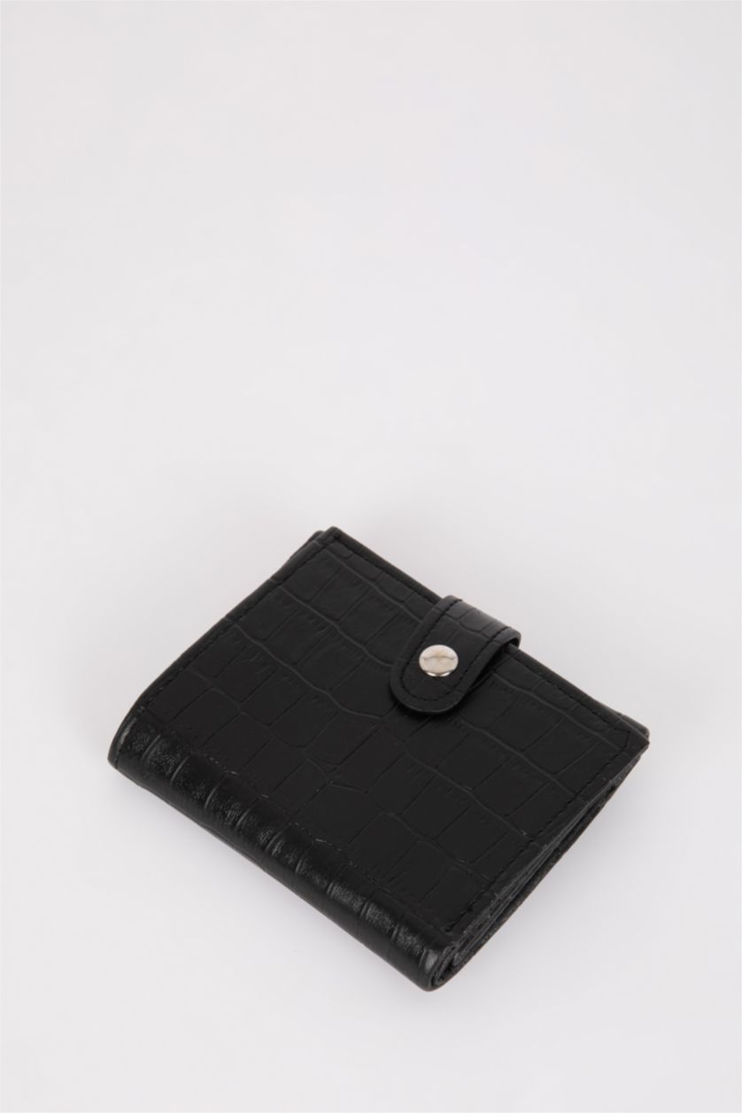 WOMAN Black Women Faux Leather Wallet