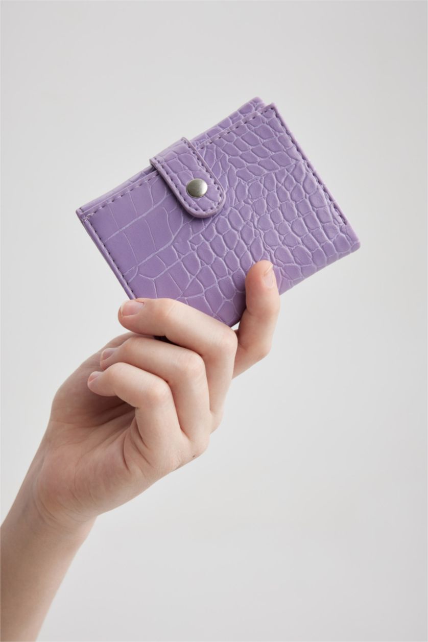 FEMME Violet Portefeuille Femme En Similicuir