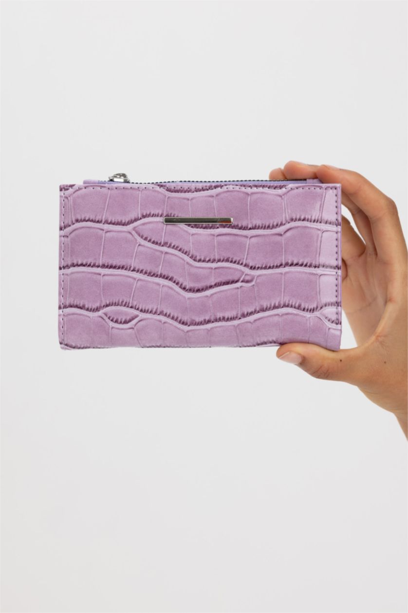 Women Lilac Women Faux Leather Wallet