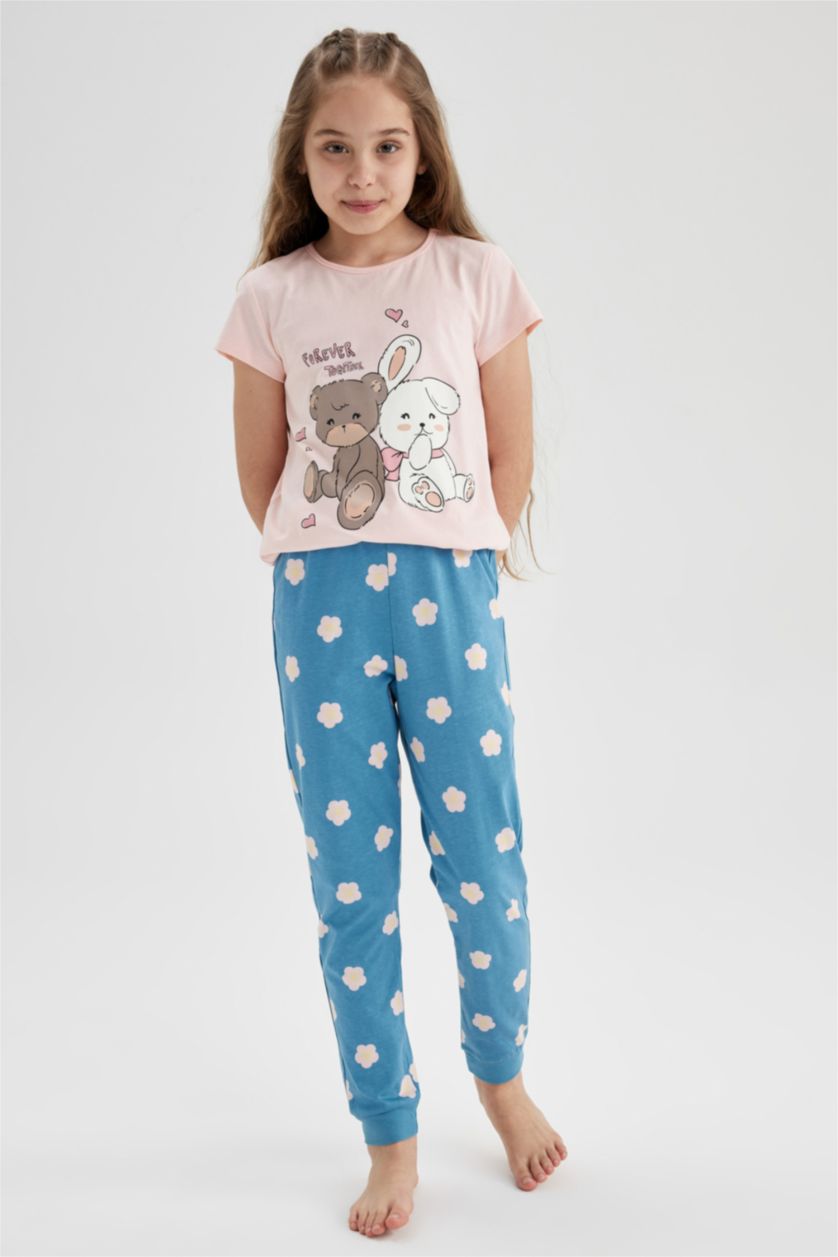 FILLES Rose Clair Pyjama Fille Coupe Regular