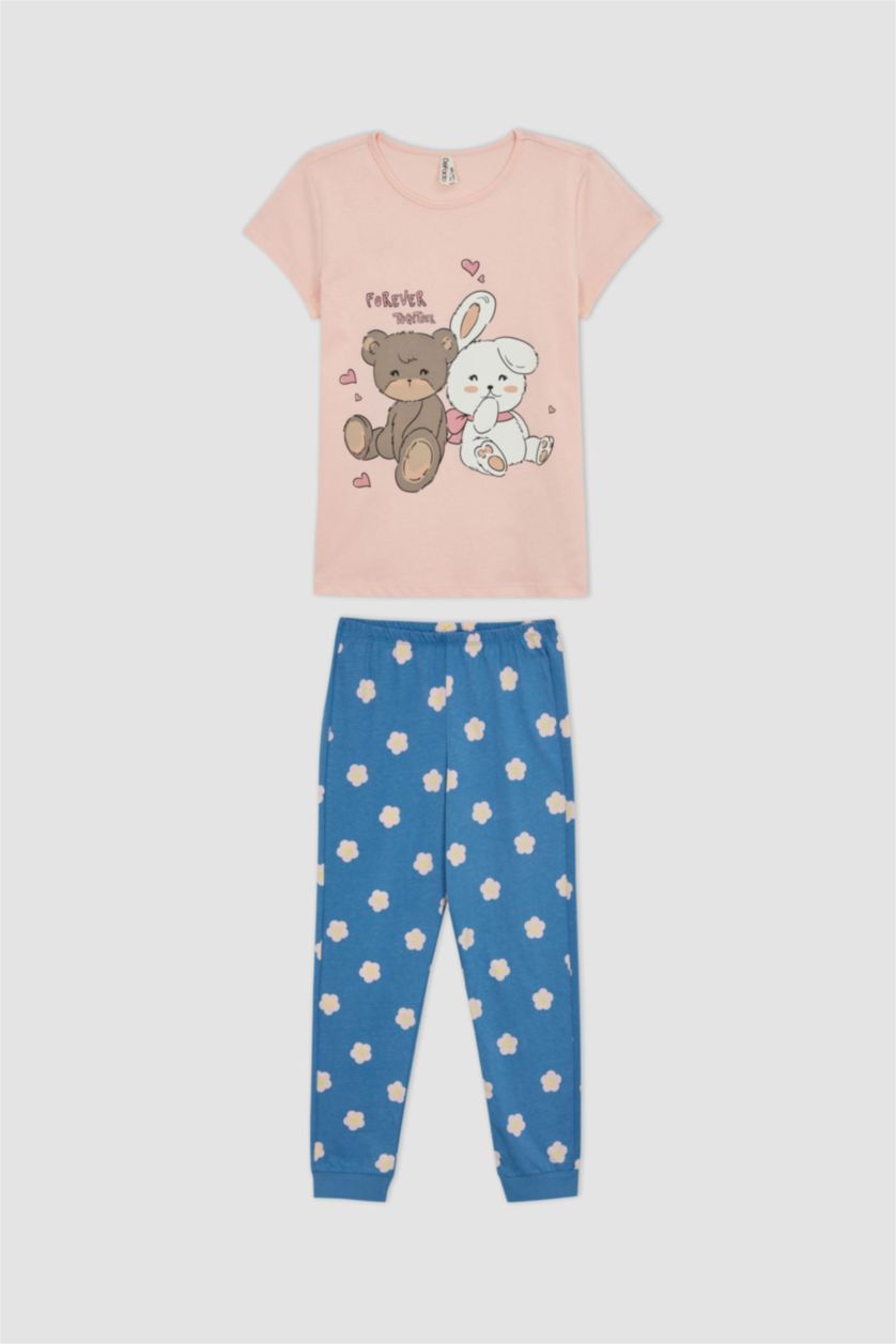 FILLES Rose Clair Pyjama Fille Coupe Regular