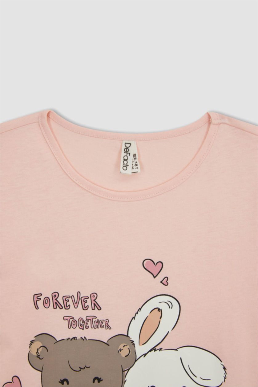 FILLES Rose Clair Pyjama Fille Coupe Regular