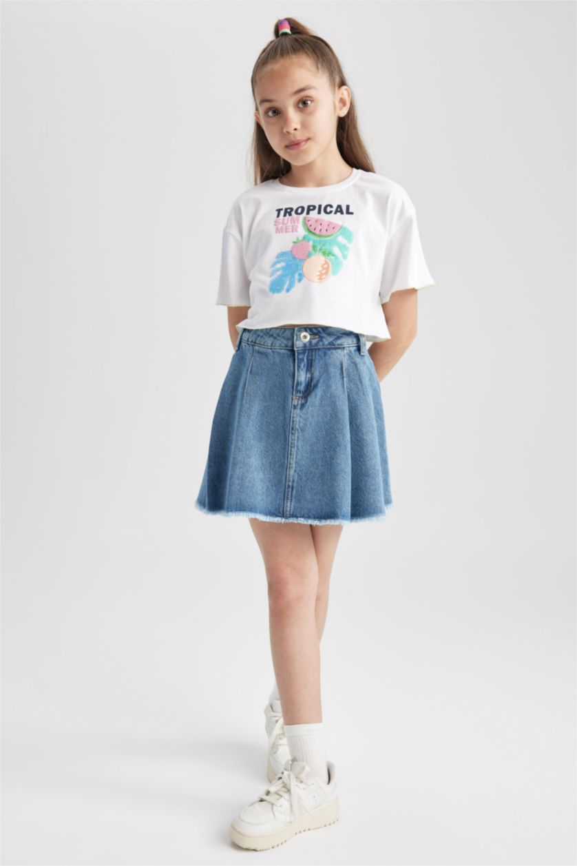 Girls & Teens Blue Girl Skirt