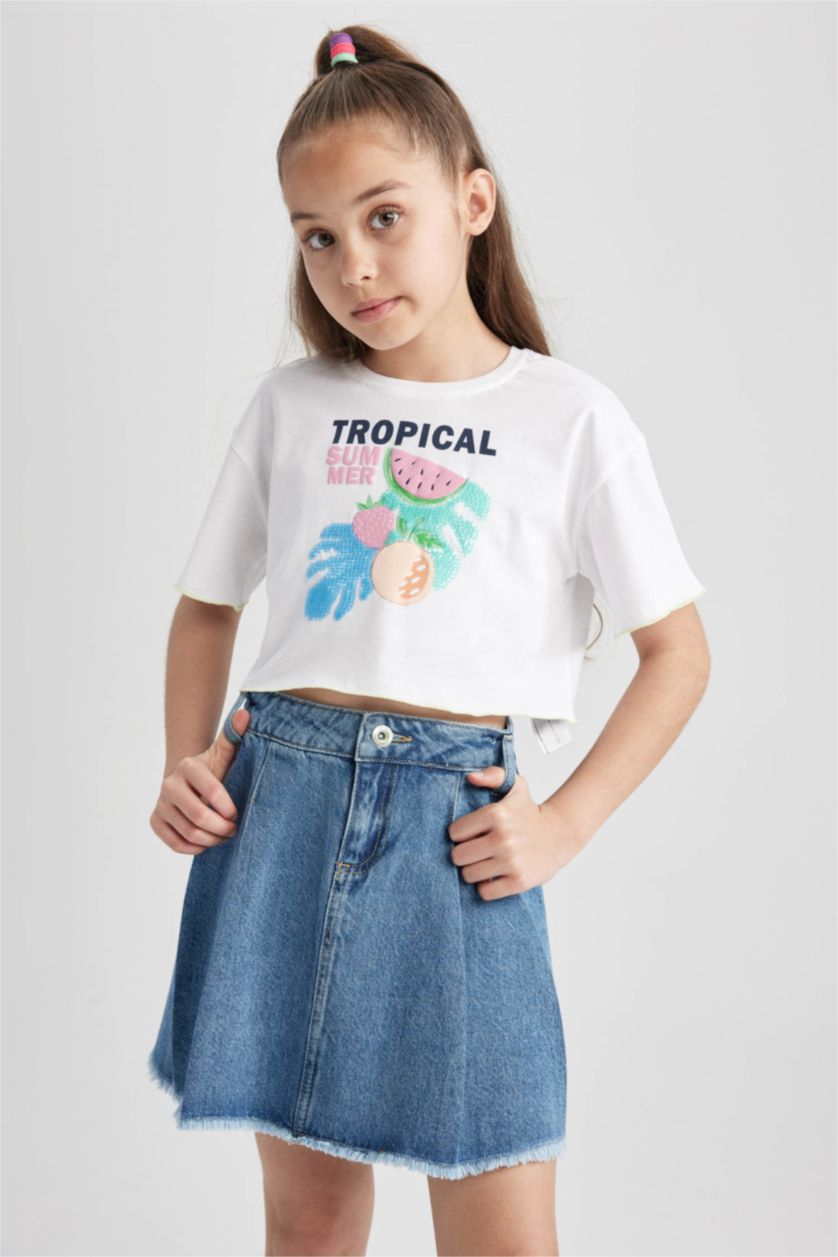 Girls & Teens Blue Girl Skirt