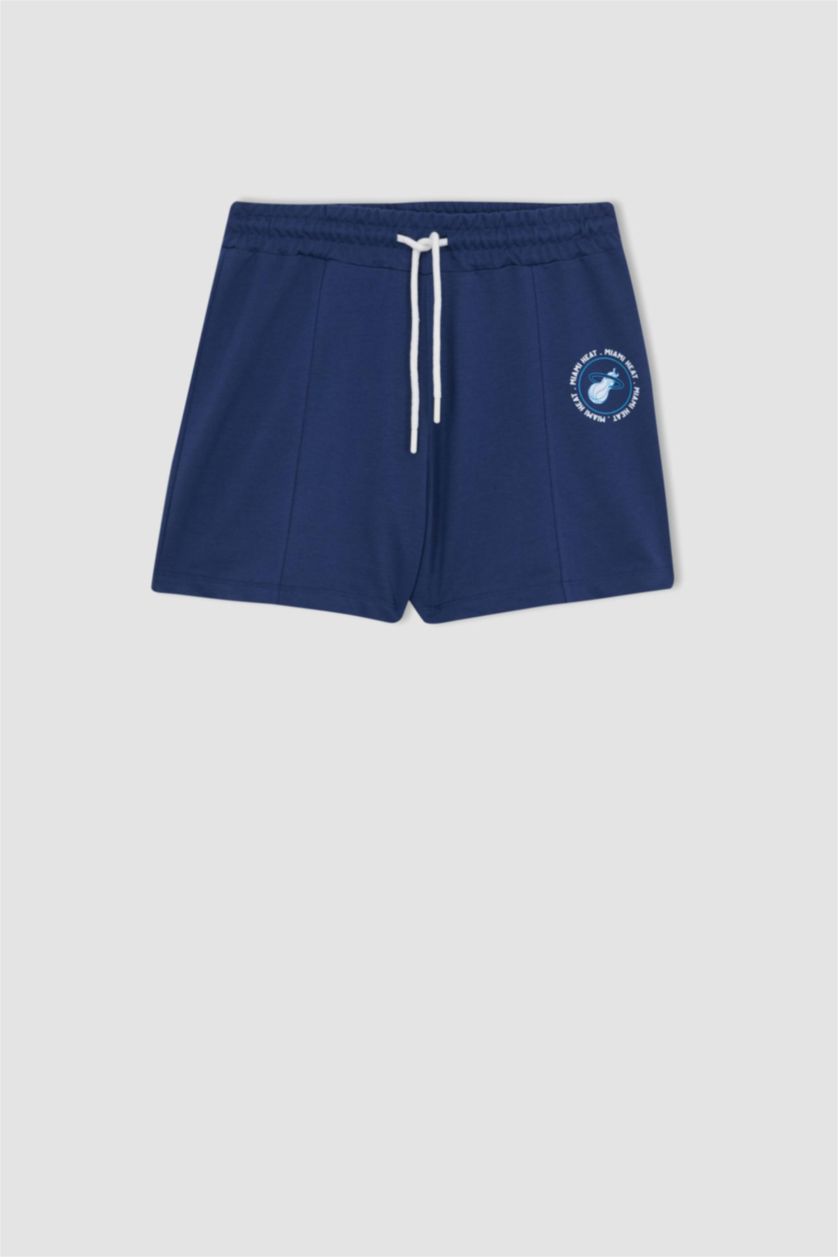 FEMME Indigo Short Coupe Régulière NBA Ourlet court Milwaukee Bucks