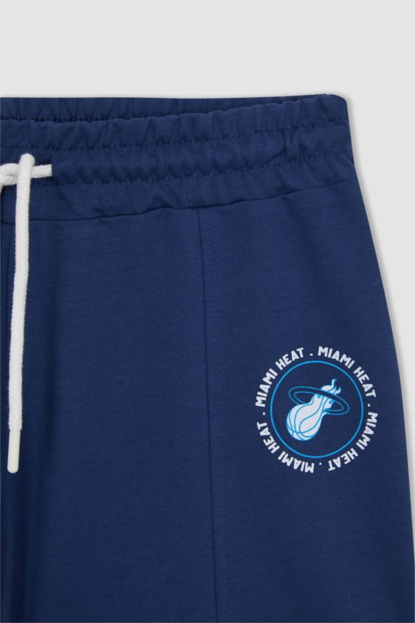 FEMME Indigo Short Coupe Régulière NBA Ourlet court Milwaukee Bucks