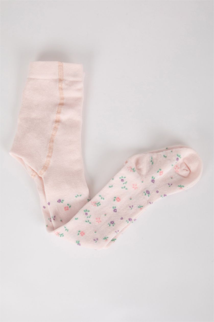 Kız Bebek Karma Kız Bebek Kaydırmaz Taban Pamuklu Külotlu Çorap