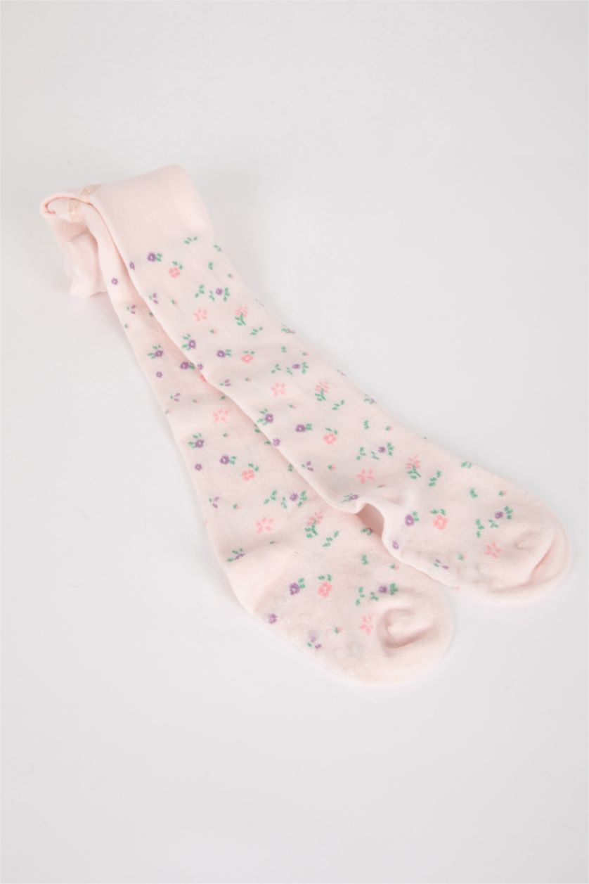 Kız Bebek Karma Kız Bebek Kaydırmaz Taban Pamuklu Külotlu Çorap