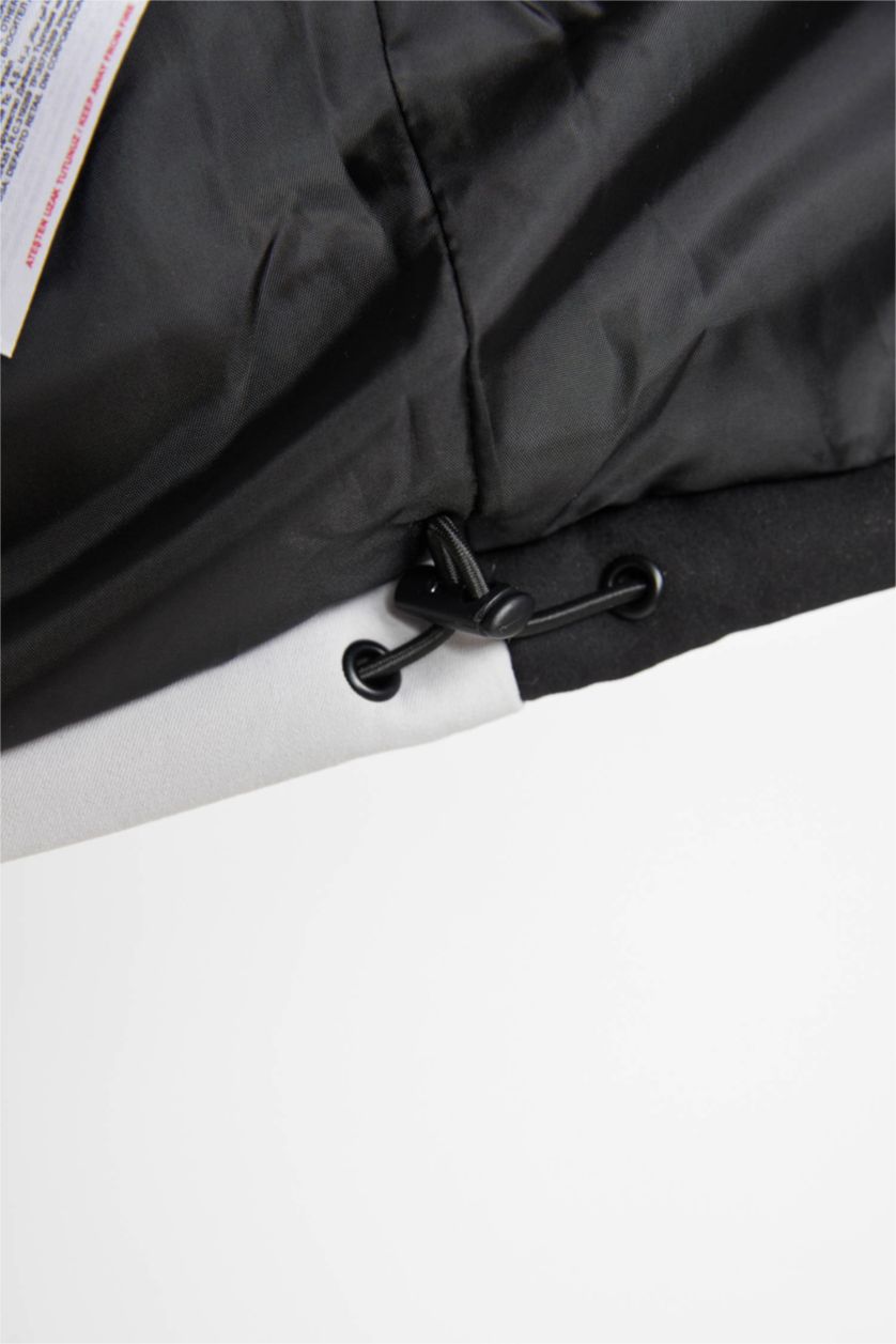 Kadın Açık Gri Fermuarlı Mont