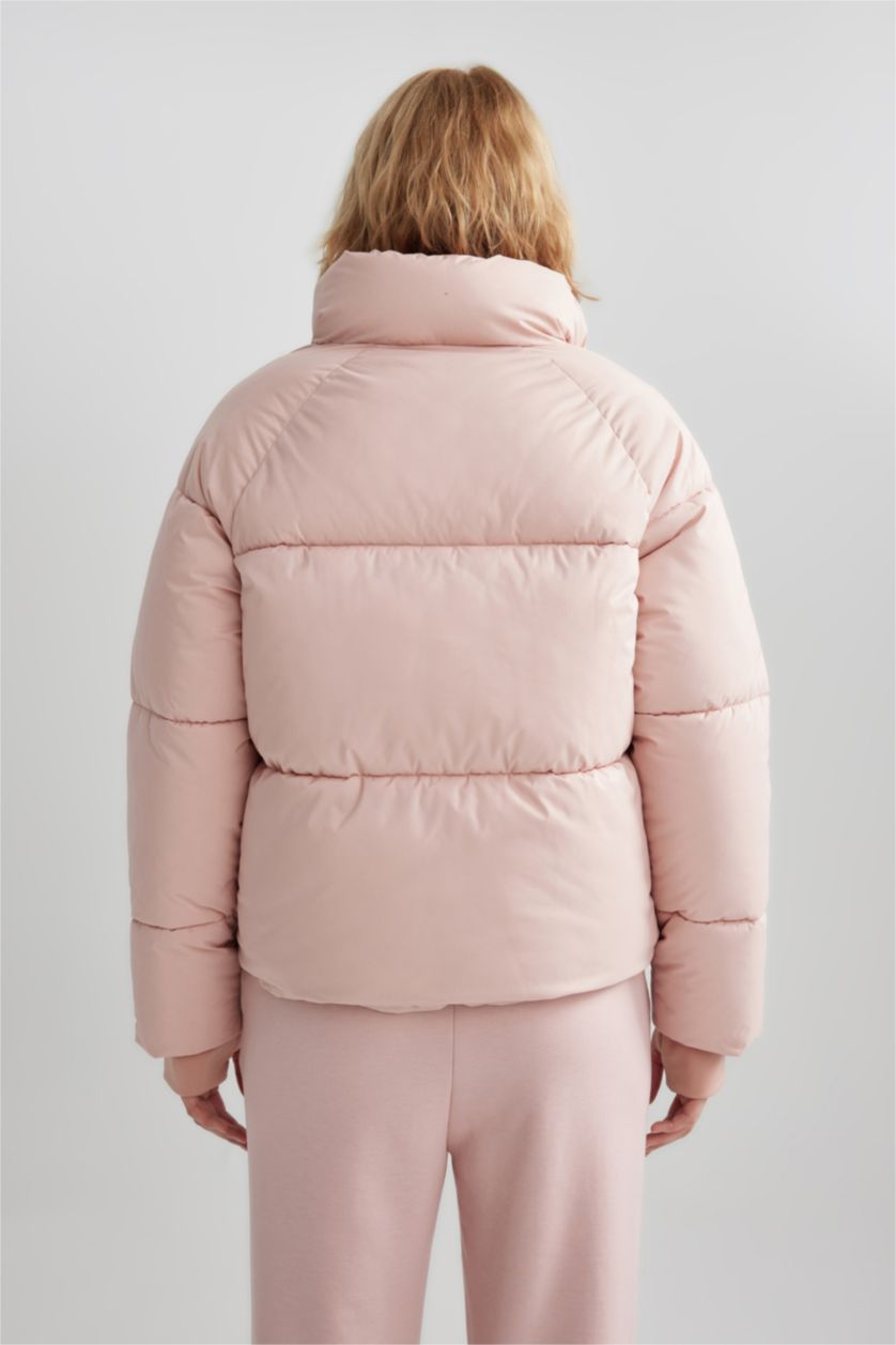 FEMME Rose Manteau Coupe Droite Encapuchonné Imperméable De Defactofit