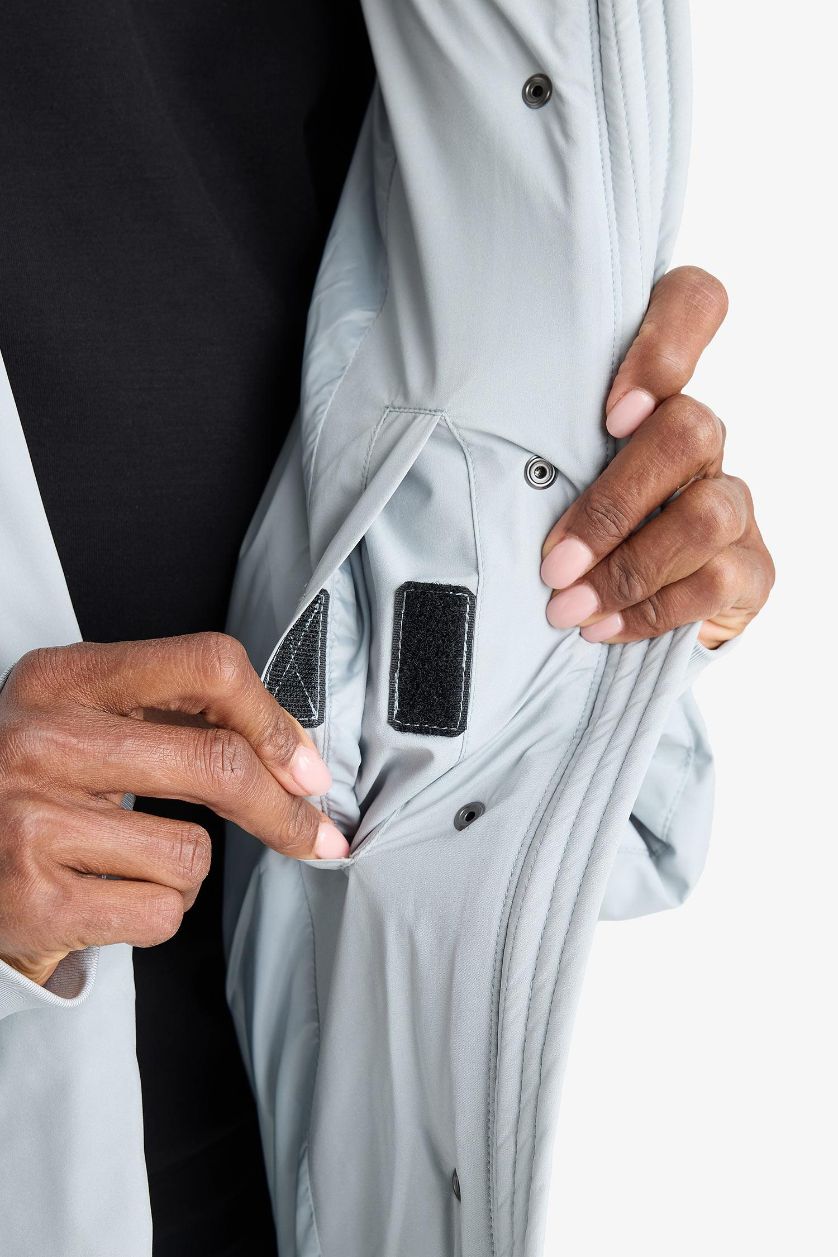 Woman Light Grey DeFactoFit Regular Fit Stand Collar Waterproof Puffer Jacket