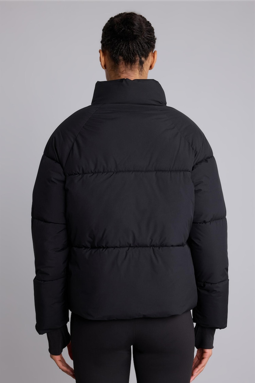 WOMAN Black Windproof Waterproof Regular Fit Winter Puffer Jacket