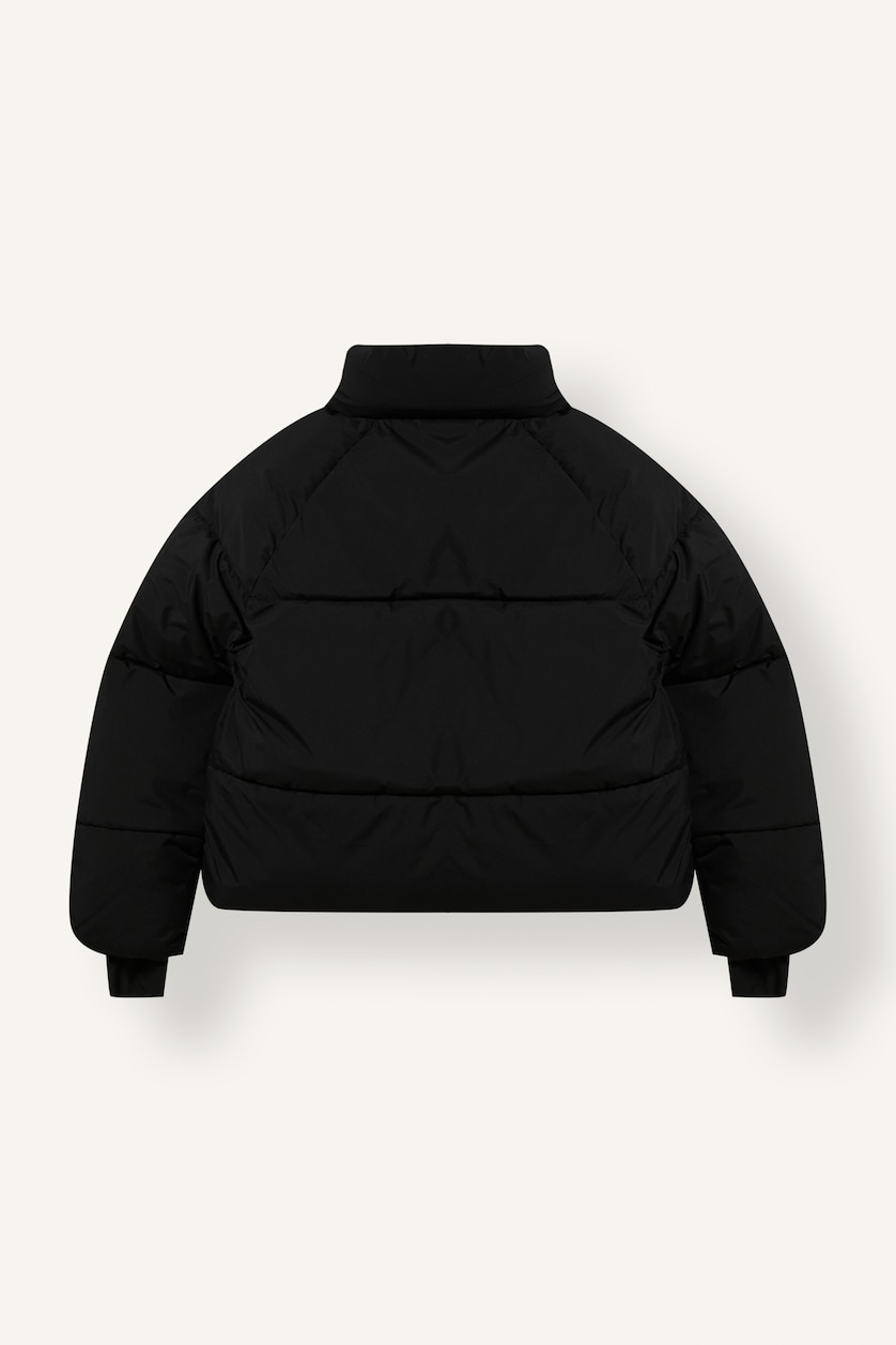 Woman Black Windproof Waterproof Regular Fit Winter Puffer Jacket