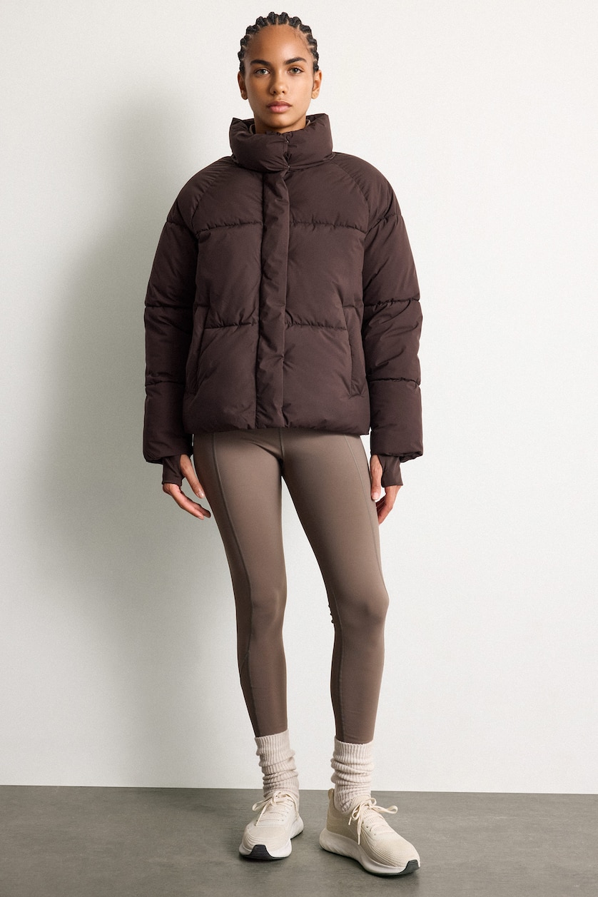 Woman Brown Puffer Jacket