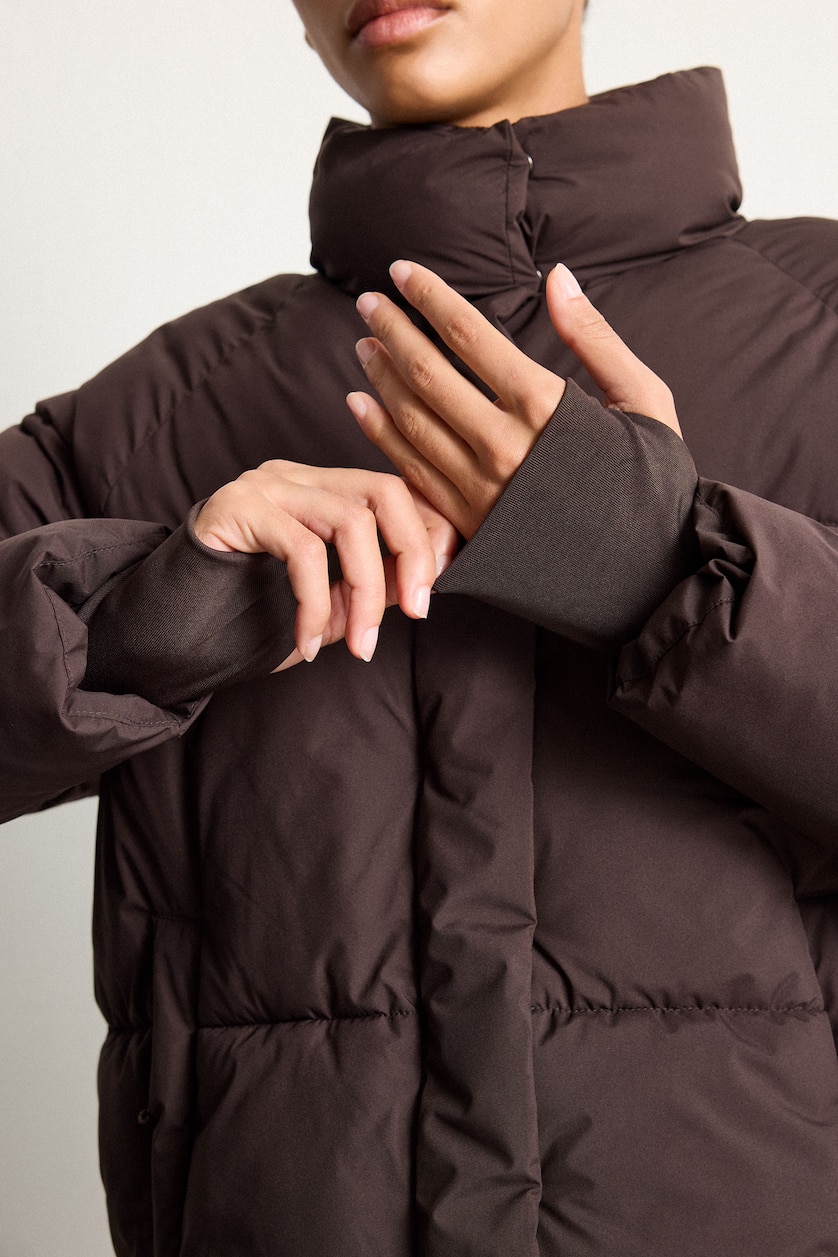Woman Brown Puffer Jacket