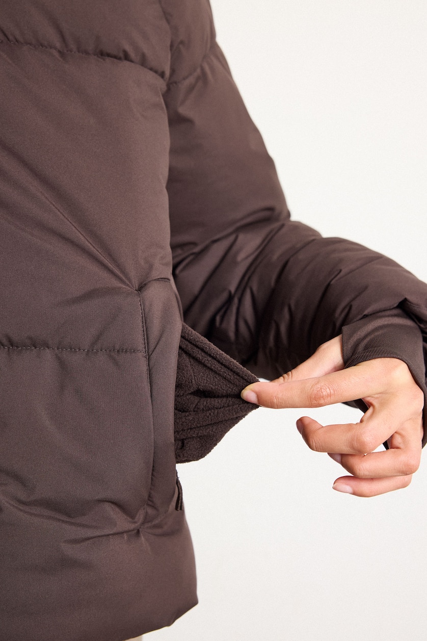 Woman Brown Puffer Jacket