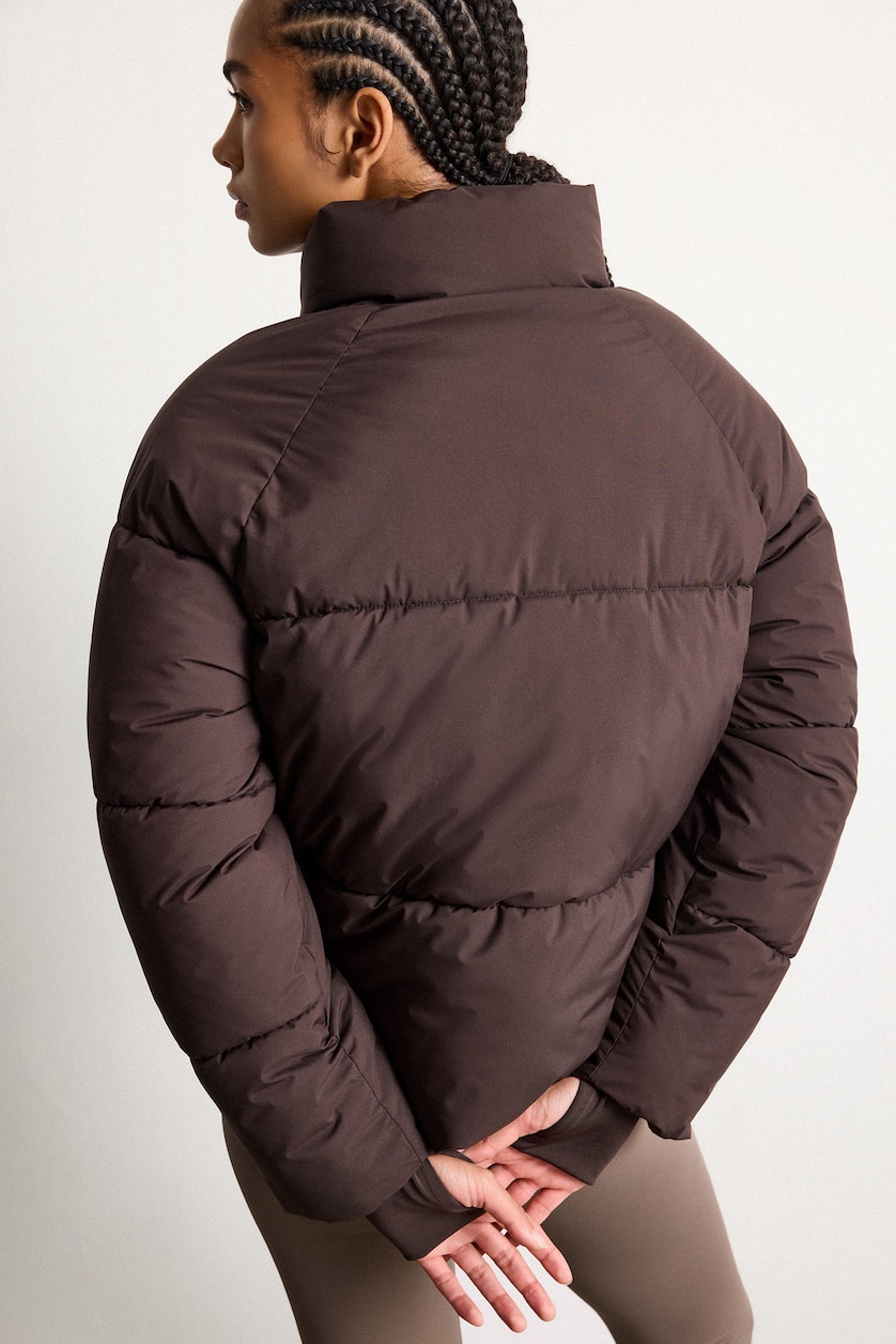 Woman Brown Puffer Jacket