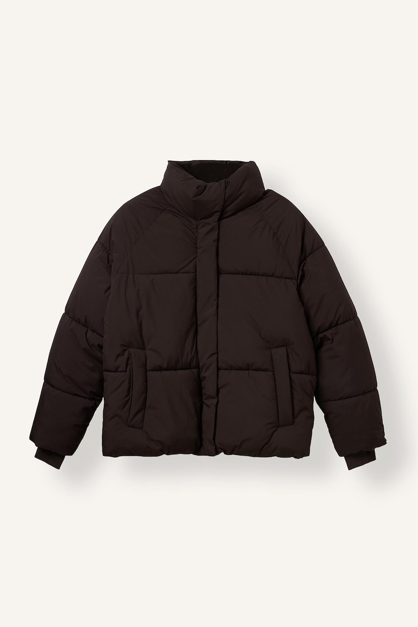 Woman Brown Puffer Jacket