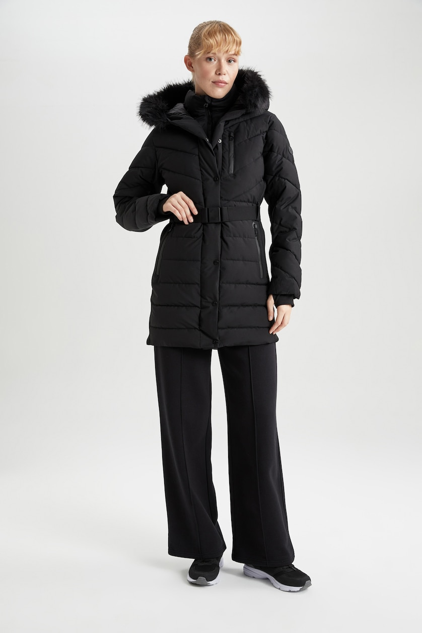 نساء أسود Coat