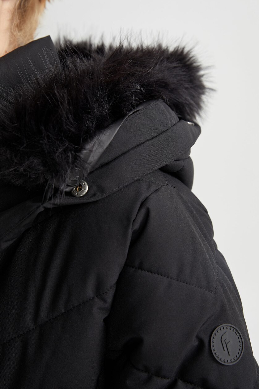 نساء أسود Coat