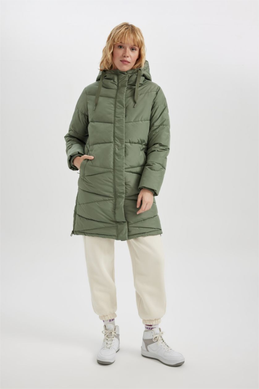 Kadın Açık Haki Su İtici Parka