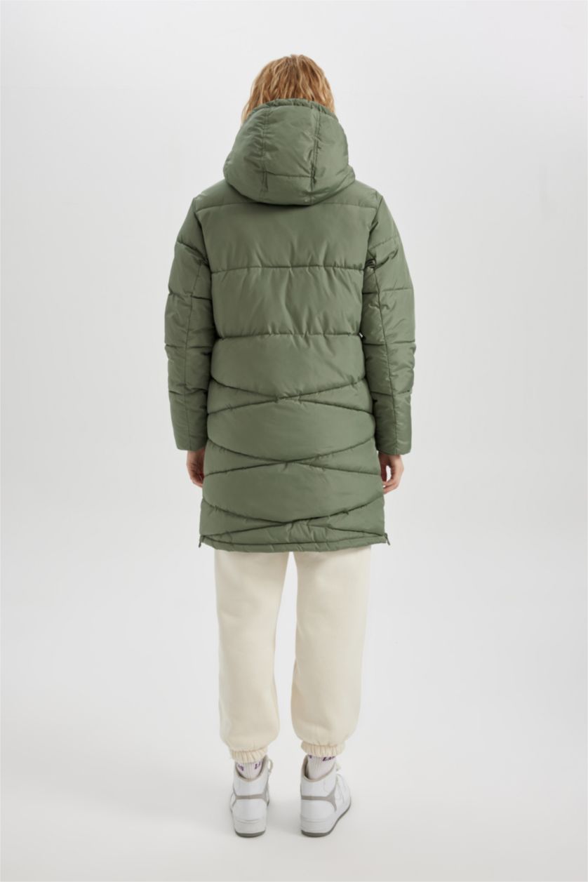 Kadın Açık Haki Su İtici Parka