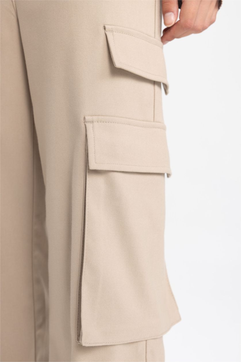 Woman Vison Cargo Fit High Waist Trousers