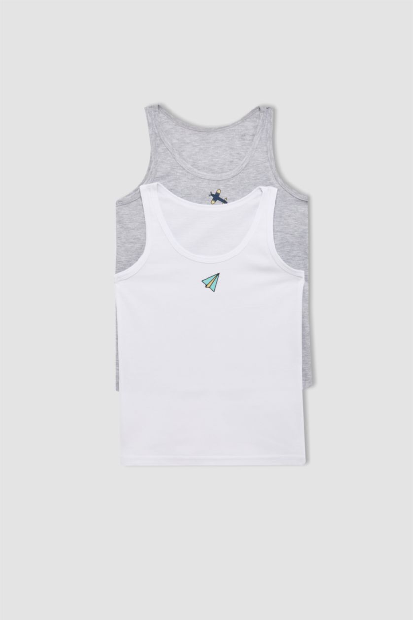Young Boys - Teen Boys White Boy 2 Piece Undershirt