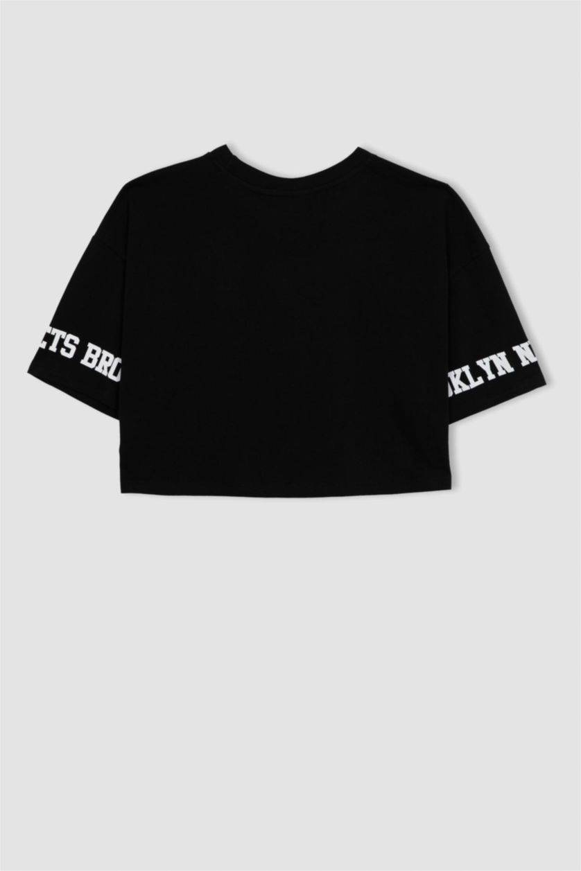 FEMME Noir Coupe Oversize NBA T-shirt à manches courtes