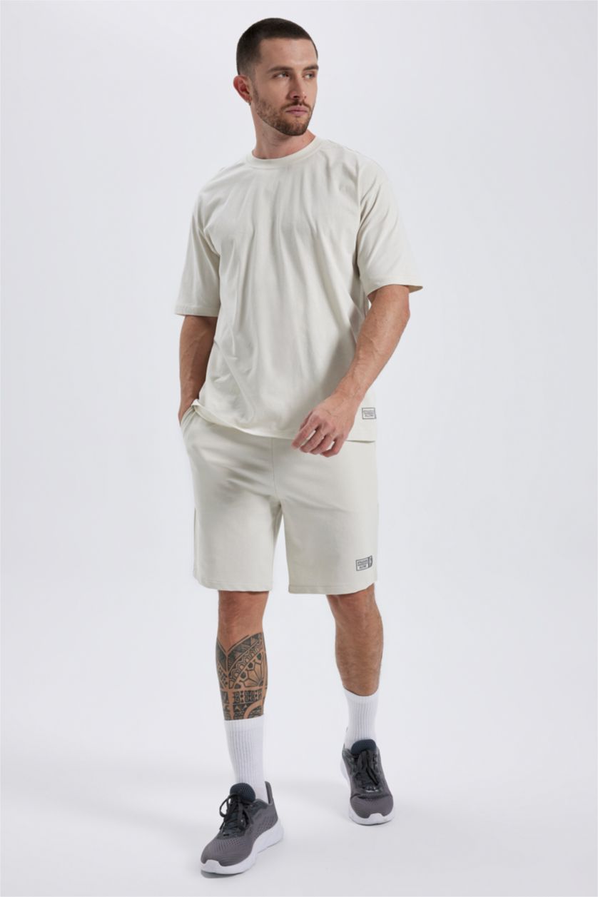 MAN Stone Defacto Fit Slim Fit Shorts