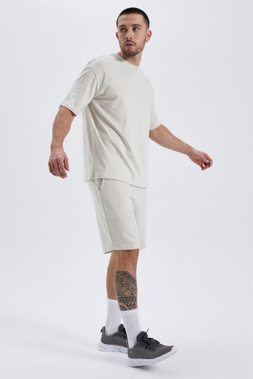 MAN Stone Defacto Fit Slim Fit Shorts